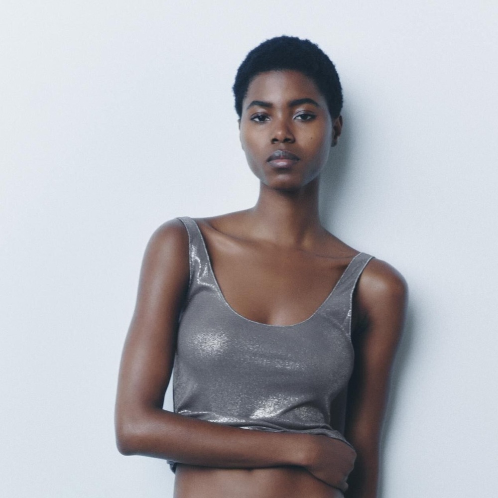 Flowy Metallic T-Shirt